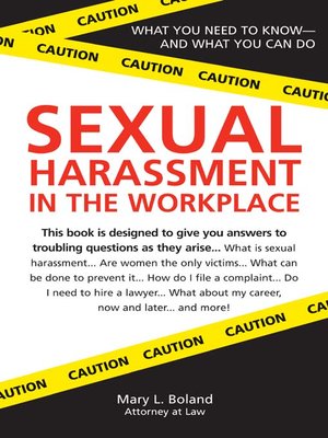 cover image of Sexual Harassment in the Workplace